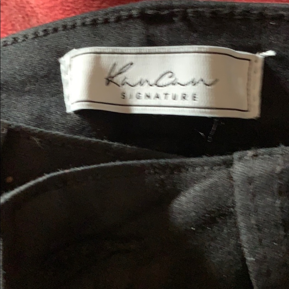 Kancan Signature Highrise skinny ankle black jeans